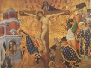 Henri Bellechose Christ on the Cross with the Martyrdom (mk05) china oil painting reproduction